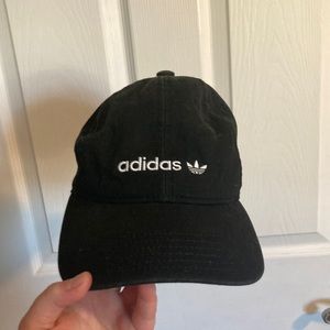 black Adidas hat